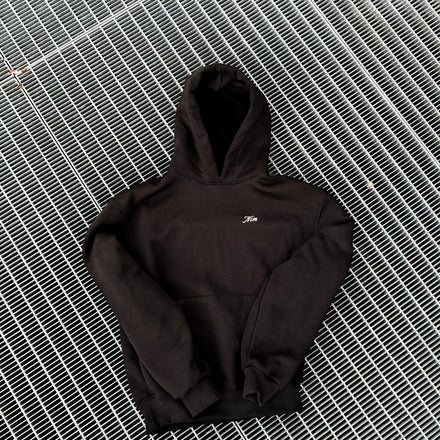 BLACK BOXY HOODIE